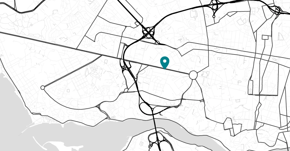 Mapa com a localização do escritório booldata no Porto